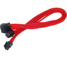 SilverStone kabel 8-pin EPS > 4+4-pin ATX/EPS 30 cm červená