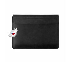 FIXED Oxford Kožené pouzdro pro Apple MacBook Pro 14" černá