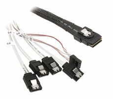 SilverStone SST-CPS03 kabel SAS mini 36-pin > 4x SATA 50cm černá