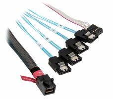 SilverStone SST-CPS05 kabel SAS mini 36-pin > 4x SATA 50cm černá / SFF-8643 / SGPIO