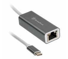 SilverStone SST-EP13C Adaptér USB-C - RJ45 šedá 