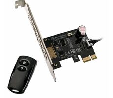 Silverstone ES02-PCIe dálkové ovladání pro zapnutí a vypnutí PC / 20 metrů vzdálenost / 2.4 GHz