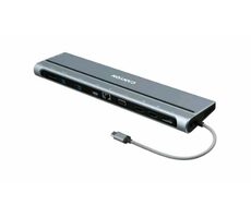 Canyon CNS-HDS90 dokovací stanice / USB-C / HDMI / 3xUSB-A / RJ45 / 3.5mm jack / SD čtečka