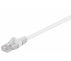 MicroConnect CAT5e U/UTP 0.5m bílá / PVC