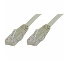 MicroConnect CAT5e U/UTP 0.5m šedá / PVC / AWG 24