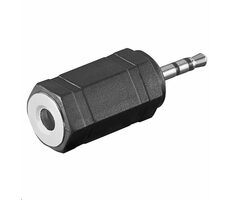MicroConnect Audio adapter stereo jack 2.5mm (M) - 3.5mm jack (F) černá