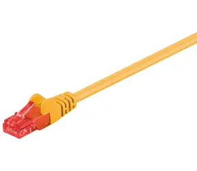 MicroConnect CAT6 U/UTP 0.5m CCA žlutá / PVC