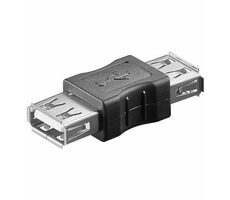 MicroConnect adaptér USB2.0 A (F) - USB2.0 A (F) černá