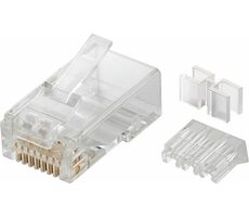 MicroConnect Konektor RJ-45 MP8P8C CAT6 čirá 10ks