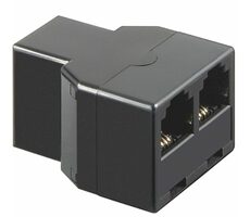 MicroConnect ISDN T-Adapter RJ11 - 2x RJ11 černá