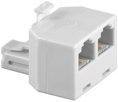 MicroConnect Y adaptér RJ11 (M) - 2x RJ11 (F) bílá