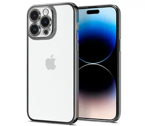 Spigen Optik Crystal pouzdro pro Apple iPhone 14 Pro chrome šedá