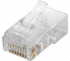 MicroConnect Konektor RJ-45 čirá 10 kusů