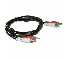 MicroConnect Stereo kabel 2x RCA (M) - 2x RCA (M) 5m černá