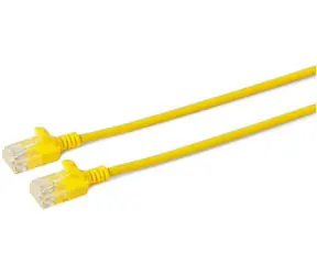 MicroConnect CAT6a U/UTP SLIM 2m žlutá / LSZH