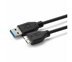 MicroConnect kabel USB3.0 A (M) - microUSB B (M) 0.5m černá / 5000Mbit/s