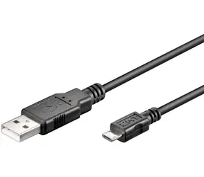 MicroConnect kabel USB2.0 A (M) - microUSB B (M) 3m černá / 480Mbit/s