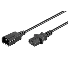 MicroConnect Prodlužovací kabel C14 - C13 1m černá