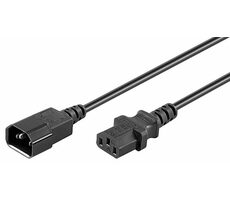 MicroConnect Prodlužovací kabel C14 - C13 1.8m černá