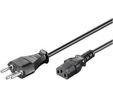 MicroConnect Power Cord Swiss Typ J - C13 1.8m černá