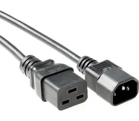 MicroConnect Prodlužovací kabel C19 - C14 0.5m černá