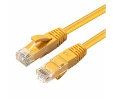 MicroConnect CAT6 U/UTP 3m žlutá