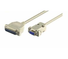 MicroConnect sériový kabel RS-232, D-SUB 25-pin (M) - D-SUB 9-pin (F) 3m šedá