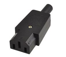 MicroConnect IEC síťová zástrčka C13 černá