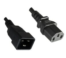 MicroConnect Prodlužovací kabel C13 - C20 1m černá
