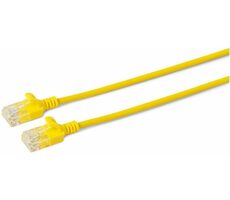 MicroConnect CAT6a U/UTP SLIM 5m žlutá / LSZH