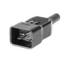 MicroConnect IEC síťová zástrčka C20 černá