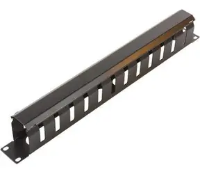 MicroConnect kovový držák pro správu kabeláže 19" pro 1U rack černá