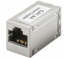 MicroConnect Modular adapter CAT6a RJ45 F/F stříbrná