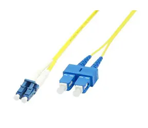 MicroConnect Optical Fibre Cable LC/SC Singlemode duplex OS2 5m žlutá