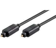 MicroConnect Toslink optický kabel 2m černá 