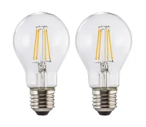 Xavax 112903 LED Filament žárovka / E27 / 806 lm (nahrazuje 60 W) / teplá bílá / čirá / 2 ks v krabičce