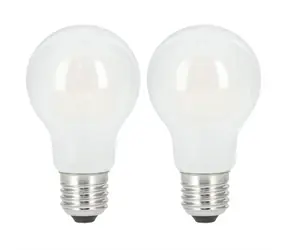 Xavax 112904 LED Filament žárovka / E27 / 806 lm (nahrazuje 60 W) / teplá bílá / matná / 2 ks v krabičce