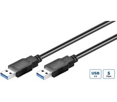 MicroConnect kabel USB3.0 A (M) - USB3.0 A (M) 3m černá / 5000Mbit/s
