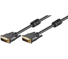 MicroConnect Kabel DVI-D (24+1) Dual Link 2m černá / Feritová jádra