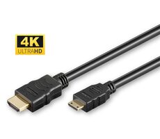 MicroConnect Kabel HDMI (M) - miniHDMI Typ C (M) 1m černá