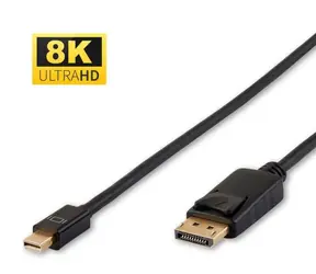 MicroConnect Kabel Mini DisplayPort 1.4 (M) - DisplayPort (M) 1m černá