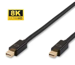 MicroConnect mini DisplayPort Kabel v1.4 1m černá / 8K / 32.4Gbit/s