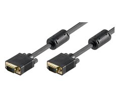MicroConnect Kabel Full HD VGA (M) - VGA (M) 5m černá / feritová jádra