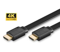 MicroConnect Propojovací FLAT kabel HDMI 1.4 (M) - HDMI 1.4 (M) 3m černá