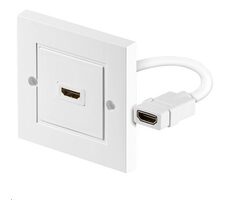 MicroConnect nástěnná zásuvka HDMI (F) - HDMI (F) bílá