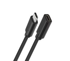 MicroConnect prodlužovací kabel USB-C M-F 1.5m černá / 5000Mbit/s