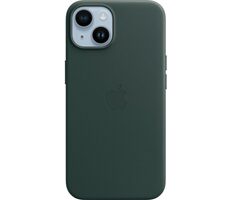 Apple kožený kryt s MagSafe pro iPhone 14 piniově zelená
