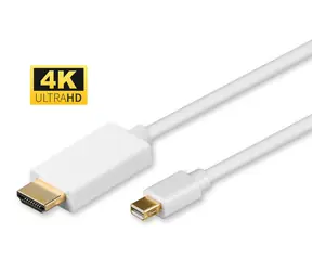 MicroConnect kabel Mini DisplayPort 1.2 (M) - HDMI (M) 3m bílá / 4K