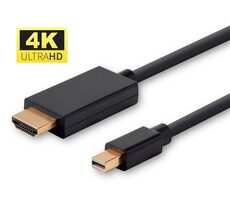 MicroConnect kabel Mini DisplayPort 1.2 (M) - HDMI (M) 3m černá / 4K
