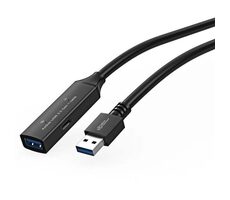 MicroConnect Active prodlužovací kabel USB3.0 A (M) - USB3.0 A (F) 5m černá / 5000Mbit/s
